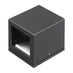 Lucande buitenwandlamp Maurice, antraciet, IP54, set van 4