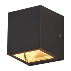 Lucande buitenwandlamp Maurice, antraciet, metaal, IP54