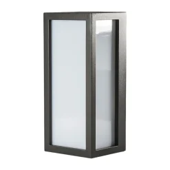 Lucande buitenwandlamp Tame, antraciet, metaal, 25 cm