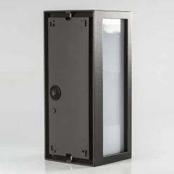 Lucande buitenwandlamp Tame, antraciet, metaal, 25 cm