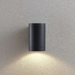 Lucande buitenwandlamp Thomke, 1-lamp, antraciet aluminium