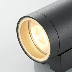 Lucande buitenwandlamp Thomke, 1-lamp, antraciet aluminium