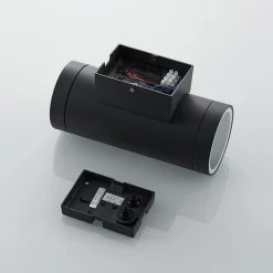 Lucande buitenwandlamp Thomke, 2-lamps, antraciet, aluminium