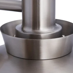 Lucande buitenwandlamp Thais, roestvrij staal, Ø 25 cm