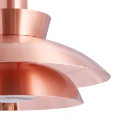 Lucande buitenwandlamp Thais, koperkleurig, roestvrij staal