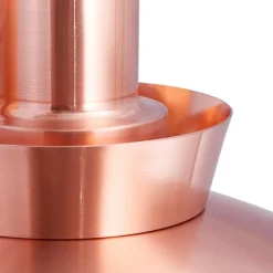 Lucande buitenwandlamp Thais, koperkleurig, roestvrij staal