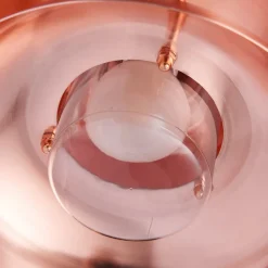 Lucande buitenwandlamp Thais, koperkleurig, roestvrij staal