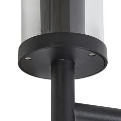 Lucande buitenwandlamp Zanta, hoogte 39 cm, IP54, zwart