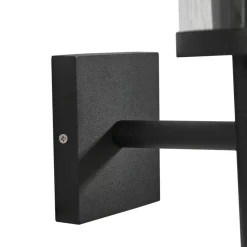 Lucande buitenwandlamp Zanta, hoogte 39 cm, IP54, zwart