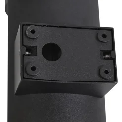 Lucande buitenwandlamp Zanta, hoogte 19,7 cm, IP65, zwart