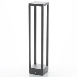 Lucande Carlota LED tuinpadverlichting, antraciet, 65 cm, metaal