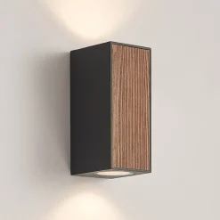 Lucande Cimala buitenwandlamp 2xGU10 hoogte 16,5cm