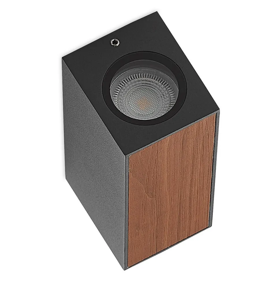 Lucande Cimala buitenwandlamp 2xGU10 hoogte 16,5cm