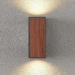 Lucande Cimala buitenwandlamp 2xGU10 hoogte 16,5cm