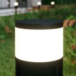 Lucande Corban sokkellamp, grijs, wandcontactdozen, G9, IP44