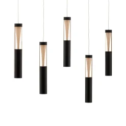 Lucande Danson LED hanglamp, 5-lamps