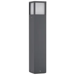 Lucande Dewari tuinpadverlichting, E27, 65 cm, donkergrijs, IP54