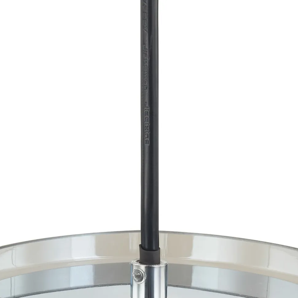 Lucande Diano hanglamp, rookgrijs, 4-lamps uitvoering