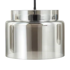 Lucande Diano hanglamp, rookgrijs, 4-lamps uitvoering