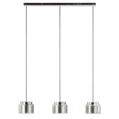 Lucande Diano hanglamp, rookgrijs, 3-lamps