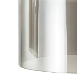 Lucande Diano hanglamp, rookgrijs, 3-lamps