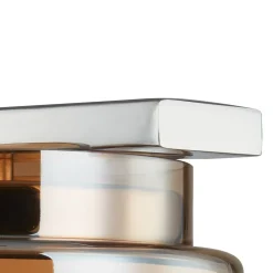 Lucande Diano wandlamp, amber, ijzer, glas