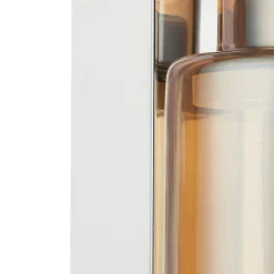 Lucande Diano wandlamp, amber, ijzer, glas