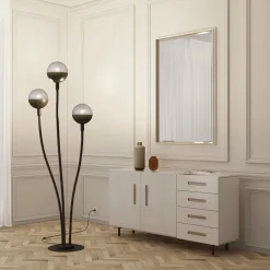 Lucande Dustian vloerlamp, 3-lamps