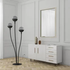 Lucande Dustian vloerlamp, 3-lamps