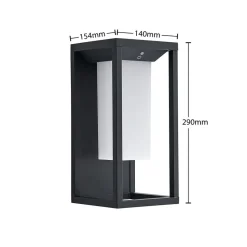 Lucande Eliel LED wandlamp op zonne-energie