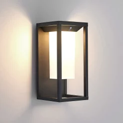 Lucande Eliel LED wandlamp op zonne-energie