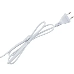 Lucande Ellorin vloerlamp, wit, hout, Ø 47,5 cm, E27