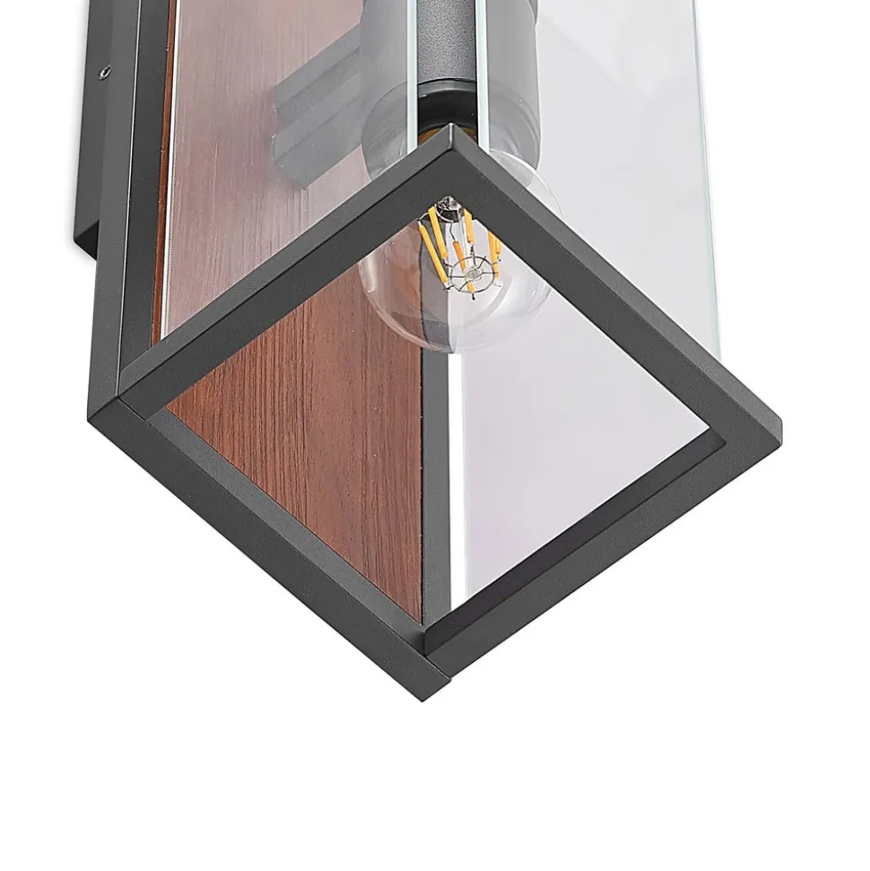 Lucande Elwin wandlamp, hoekig, 2-lamps