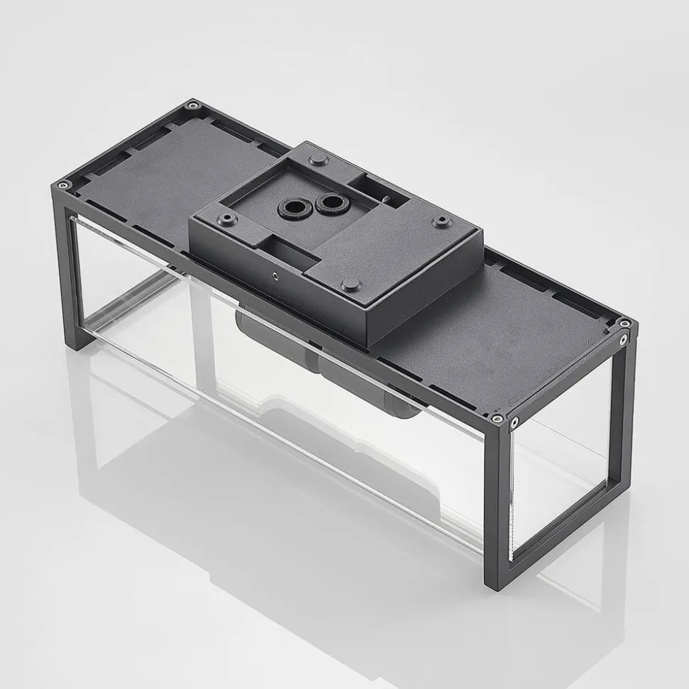 Lucande Elwin wandlamp, hoekig, 2-lamps