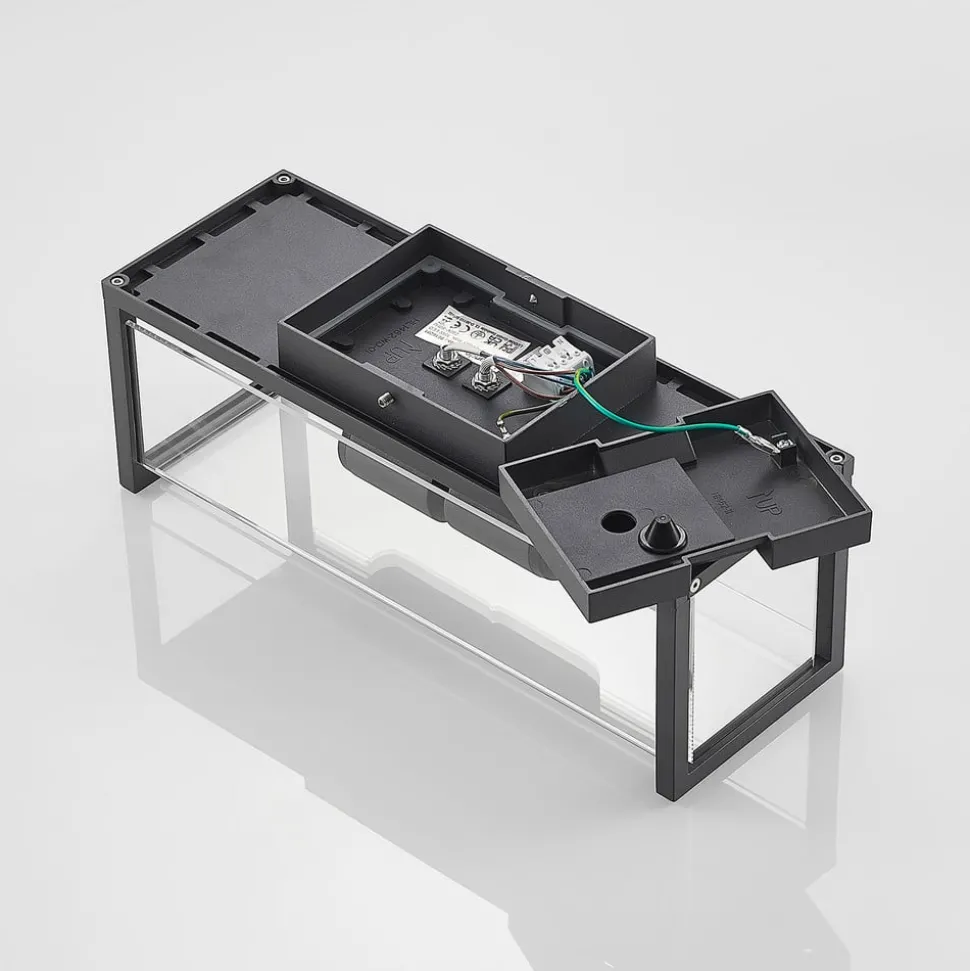 Lucande Elwin wandlamp, hoekig, 2-lamps