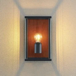 Lucande Elwin wandlamp, hoekig, 1-lamp