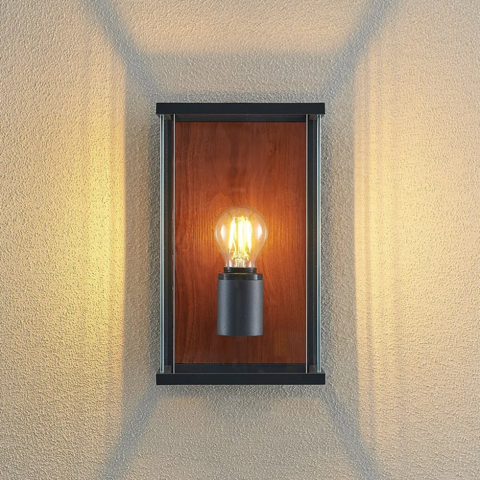 Lucande Elwin wandlamp, hoekig, 1-lamp