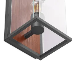 Lucande Elwin wandlamp, hoekig, 1-lamp
