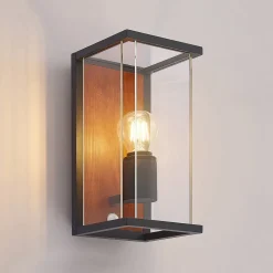 Lucande Elwin wandlamp, 1-lamp, sensor