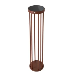 Lucande Evelis LED tuinpadverlichting, roestkleurig, aluminium, sensor