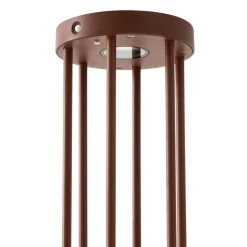 Lucande Evelis LED tuinpadverlichting, roestkleurig, aluminium, sensor