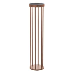 Lucande Evelis LED tuinpadverlichting, roestkleurig, aluminium, sensor