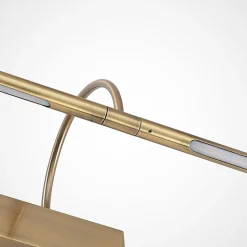 Lucande Fehmke LED schilderijlamp, messing antiek