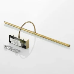 Lucande Fehmke LED schilderijlamp, messing antiek