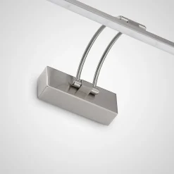 Lucande Felena LED schilderijlamp, nikkel satijn