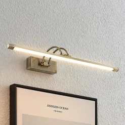 Lucande Felena LED schilderijlamp, messing antiek