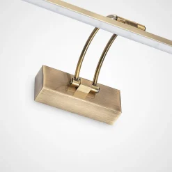 Lucande Felena LED schilderijlamp, messing antiek