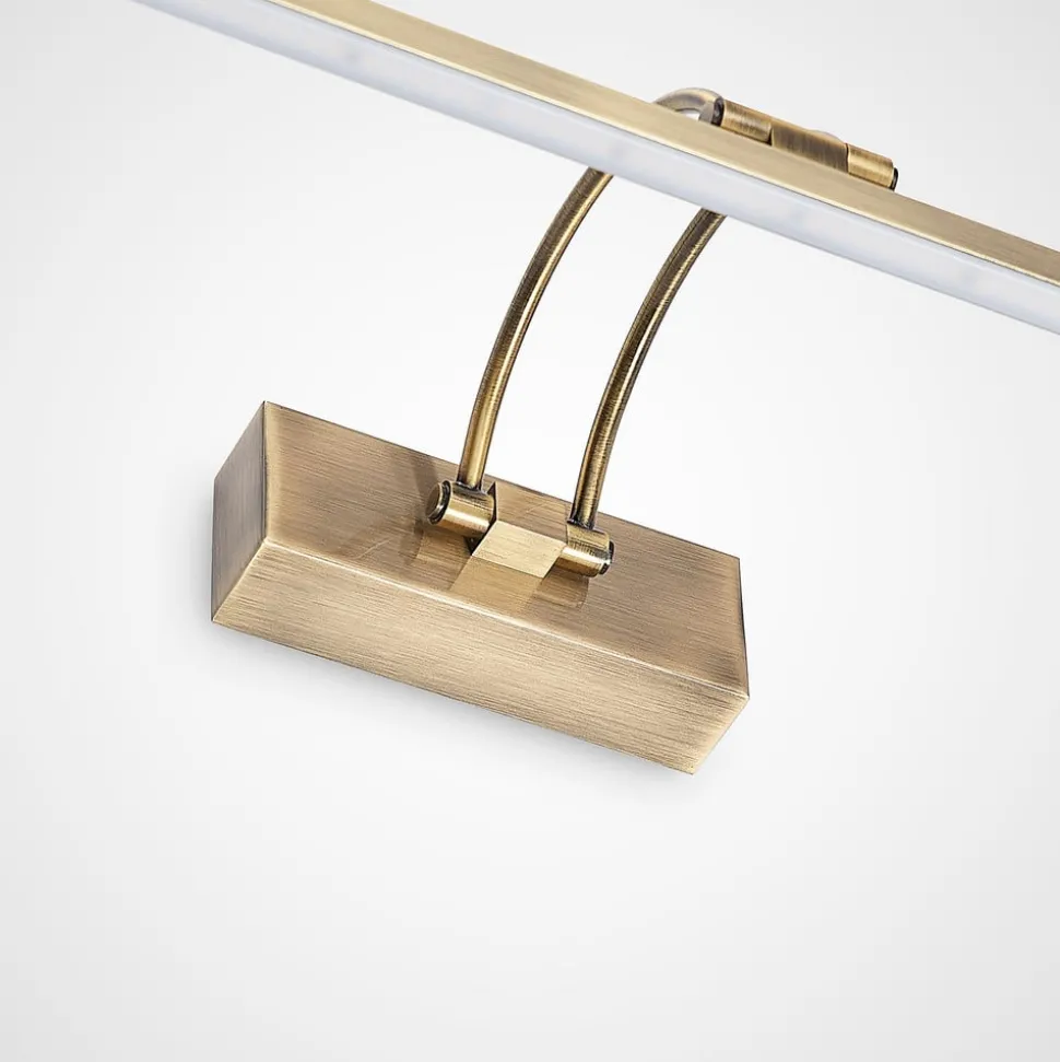 Lucande Felena LED schilderijlamp, messing antiek