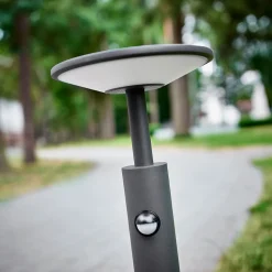 Lucande Fenia LED tuinpadverlichting, 60 cm, sensor, IP54, antraciet