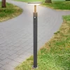 Lucande Fenia LED tuinpadverlichting, 100 cm, sensor, IP54, antraciet